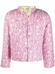 Comme Des Garçons Shirt x KAWS veste matelassée réversible - Rose