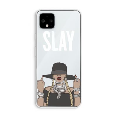 Slay All Day: Pixel 4 XL Transparant Hoesje