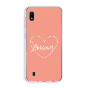Forever heart: Samsung Galaxy A10 Transparant Hoesje