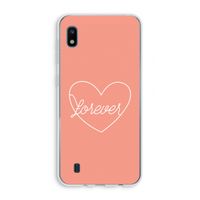 Forever heart: Samsung Galaxy A10 Transparant Hoesje
