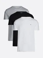 Tommy Hilfiger Heren Katoenen T-Shirt - Basic ondershirts korte mouw - Ronde hals