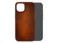 Mobilize Mobilize Magsafe Compatible Premium Leather Case Apple iPhone 15 Burned Cognac
