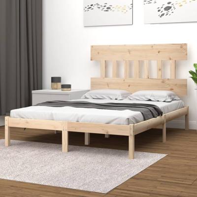 Bedframe massief hout 200x200 cm