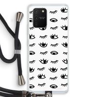 Eye pattern #2: Samsung Galaxy S10 Lite Transparant Hoesje met koord