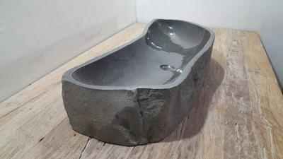 Rivierstenen waskom RXXL2503905, 97x38x15 cm