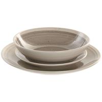 Serviesset Home ESPRIT Beige Grijs Keramiek 18 Onderdelen