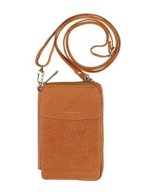 H.J. de Rooy Portemonnee / Telefoon Tasje Camel