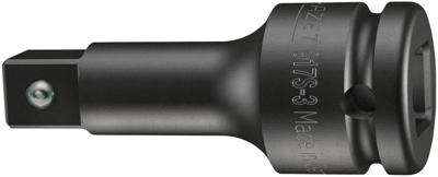 HAZET Krachtverlengstuk 917S-3 · 1/2 inch (12,5 mm) vierkant hol · 1/2 inch (12,5 mm) vierkant massief · Lengte: 75 mm