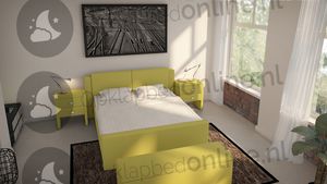 Opberg boxspring 140 x 200 cm- stofkleur 1522