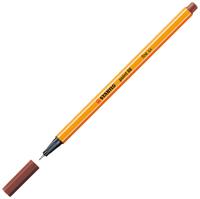 Fineliner stabilo point 88/75 f sienna | 10 stuks