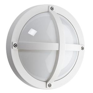 SG Solo LED wandlamp E27 mat wit rond IP65 IK10 611550