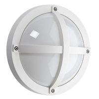 SG Solo LED wandlamp E27 mat wit rond IP65 IK10 611550