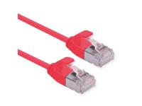 ROLINE F/UTP DataCenter Patchkabel Cat.6A (Class EA), LSOH, extra dun, rood, 0,5 m