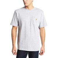 Carhartt K87 Pocket Short Sleeve Heather Grey T-Shirt Heren - thumbnail