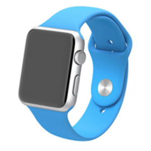 Rubberen sportbandje - Blauw - Geschikt voor Apple Watch 38mm / 40mm / 41mm