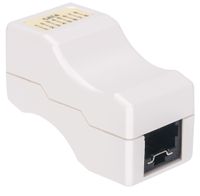 Intellinet Abschließbare Cat6 Inline-Kupplung UTP abschließbar weiß RJ45-inbouwmodule Keystone CAT 3, CAT 4, CAT 5, CAT 5e, CAT 6 - thumbnail