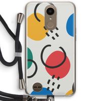 Illustratieve pop 3: LG K10 (2017) Transparant Hoesje met koord