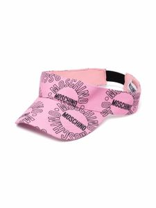 Moschino Kids visière à logo imprimé monogrammé - Rose