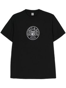 Sporty & Rich t-shirt Connecticut Crest en coton - Noir