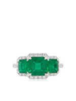 HYT Jewelry bague en or blanc 18ct ornée d'émeraude et de diamants - Vert - thumbnail