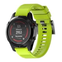 Snelle verwijderbare siliconen polsband voor fenix 5 22mm (groen)