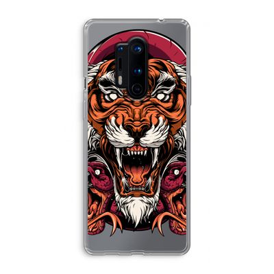 Tiger and Rattlesnakes: OnePlus 8 Pro Transparant Hoesje