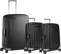 Samsonite S'cure Spinner 69+55+55cm Black kofferset - thumbnail