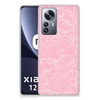 Xiaomi 12 Pro TPU Case White Flowers