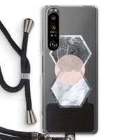 Creatieve toets: Sony Xperia 1 III Transparant Hoesje met koord