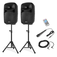 Vonyx VPS102A Plug & play 600W speakerset met statieven