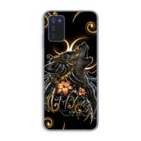 Huilende Wolf: Samsung Galaxy A03s Transparant Hoesje