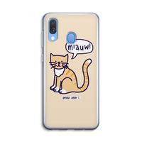 Miauw: Samsung Galaxy A40 Transparant Hoesje