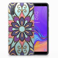 Samsung Galaxy A7 (2018) | TPU Case | Purple Flower