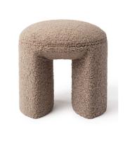 Jesper Home Hocker 'Nachii' Teddy, kleur Plush Mud