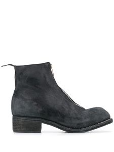 Guidi bottines à fermeture zippée - Noir