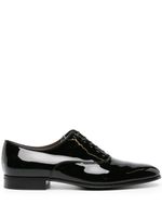 Gianvito Rossi chaussures oxford Vittorio à fini verni - Noir