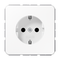 Jung CD500 1-voudige wandcontactdoos met randaarde wit CD1520NWW