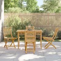 Tuinstoelen 4 st inklapbaar 43x54x88 bamboe