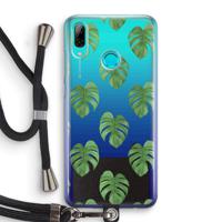 Monstera leaves: Huawei P Smart (2019) Transparant Hoesje met koord