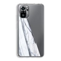 Gestreepte marmer: Xiaomi Redmi Note 10S Transparant Hoesje