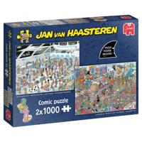 Jan van Haasteren - Geef ons de ruimte + Net als in de film Puzzel 2x 1000 Stukjes