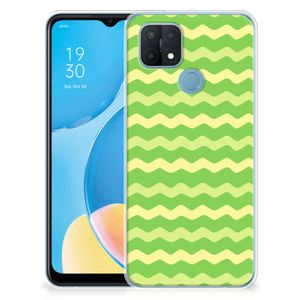 OPPO A15 TPU bumper Waves Green