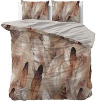 Dreamhouse Feathura Dekbedovertrek Taupe-Lits-jumeaux (240 x 200/220 cm)