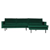 BePureHome Rodeo Chaise Longue Rechts - Velvet - Green Forest - thumbnail