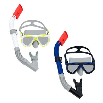Bestway Set Masker en Buis Junior Anatomische Riem Assorti Kleur +7 Jaar Strand en Zwembad 24035