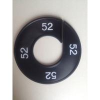 Maatring 9cm zwart/wit 52
