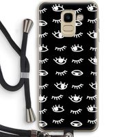 Eye pattern #3: Samsung Galaxy J6 (2018) Transparant Hoesje met koord