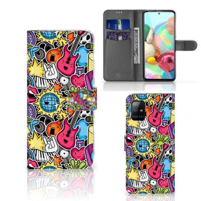 Samsung Galaxy A71 | Wallet Case | met Pasjes | Punk Rock