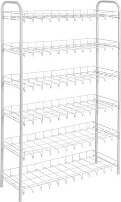 Tomado-Metaltex Tomado metaltex shoe 6 schoenenrek wit 64x23x104 cm 6 verdiepingen
