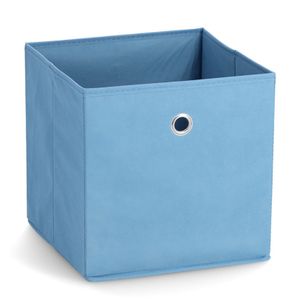 Opbergmand/kastmand - 22 liter - blauw - 28 x 28 x 28 cm